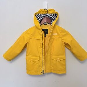London Fog Bright Yellow Hooded Jacket